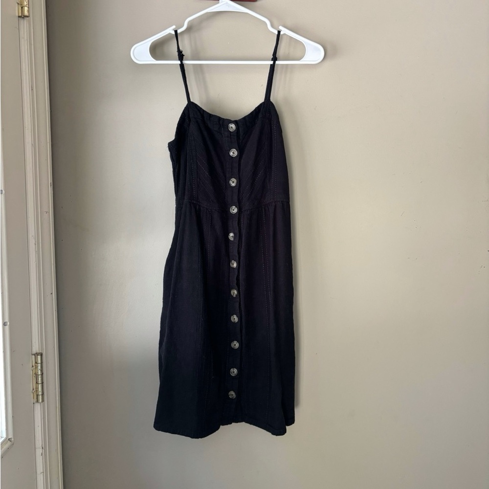 Universal Thread Black Buttoned Midi Sundress S